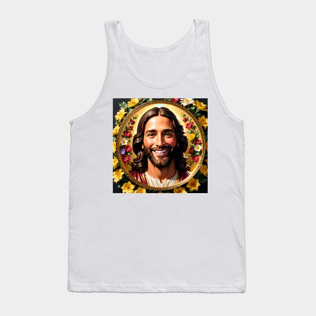 The flowers of Christ Jesus: The spring of salvation in my life! Happy Jesus! Tank Top by Marccelus